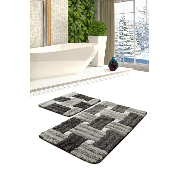 Latitude Run® Ketevan Gray Bath Rug Wayfair